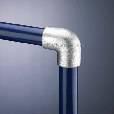 Pipe Dream Fittings Long Tee Kee Klamp Handrail Joint For 1.9" OD Tube 101 C04