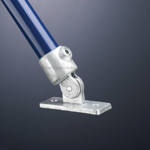 Single Swivel Wall Plate 26.9mm Key Clamp